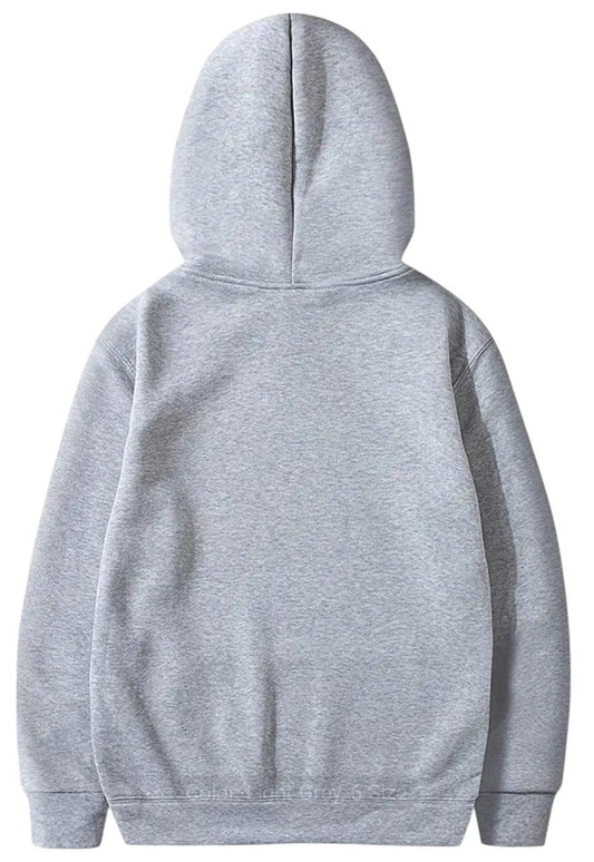 Grey Cotton Hoodie for Men Small to XL
