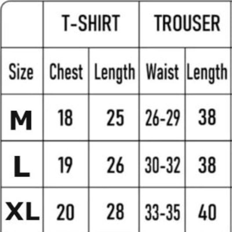 Men Red Printed Track Suit 2Pcs Sweatshirt Trousers XL