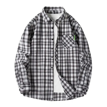 Men Plaid Shirt Pakistan Spring Warm Comfort