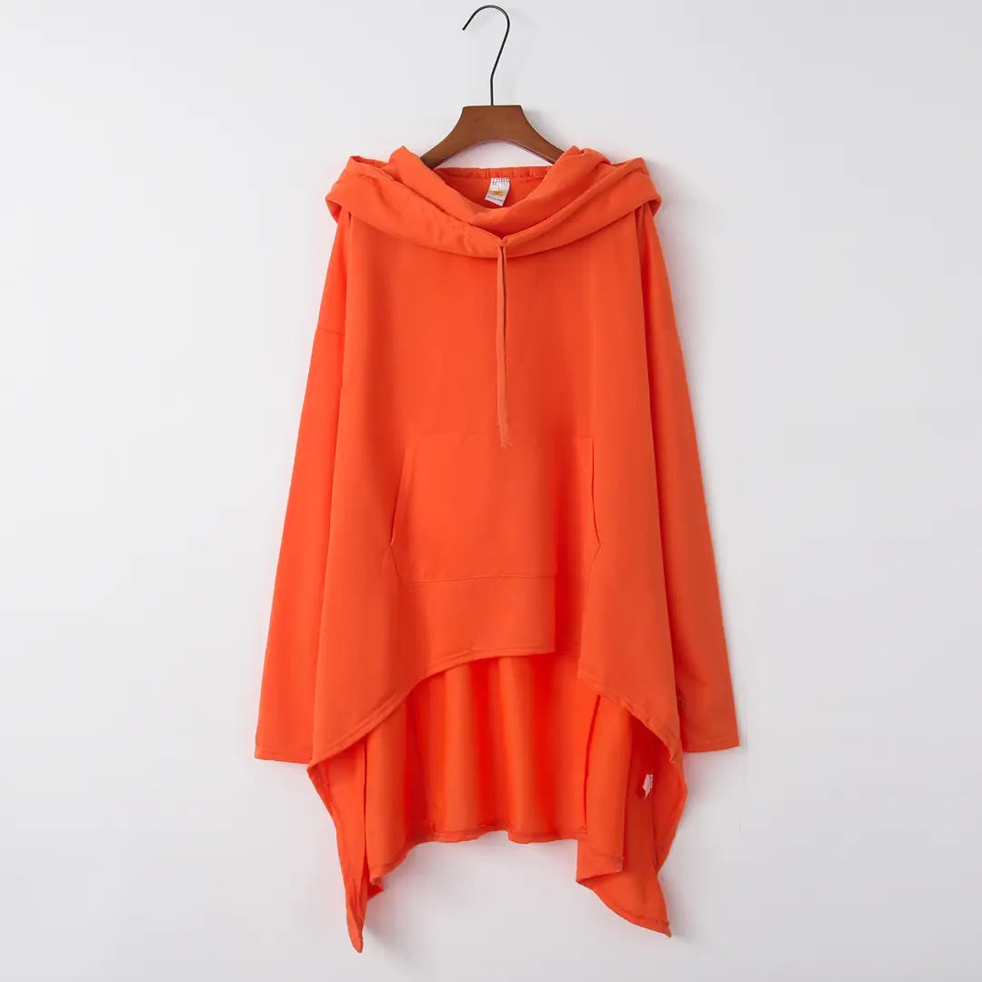 Women Hooded Vest Green Asymmetric Winter Wear