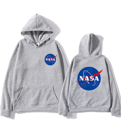 Black NASA Hoodie Men Women Autumn Winter Sweatshirt