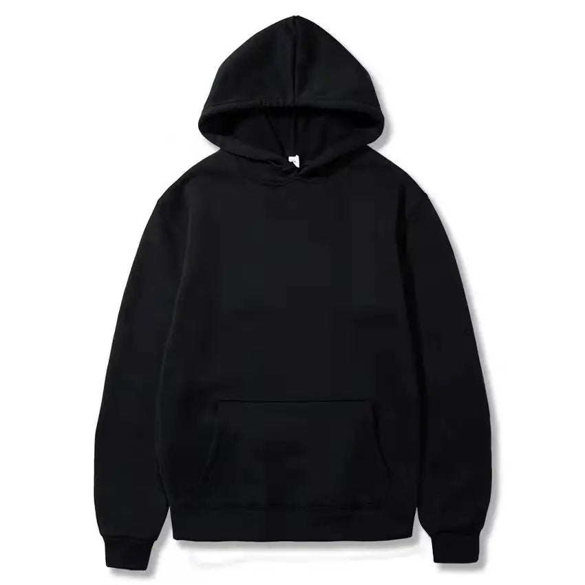 Men Red Fleece Hoodie Winter Plus Size