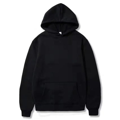 Men Red Fleece Hoodie Winter Plus Size