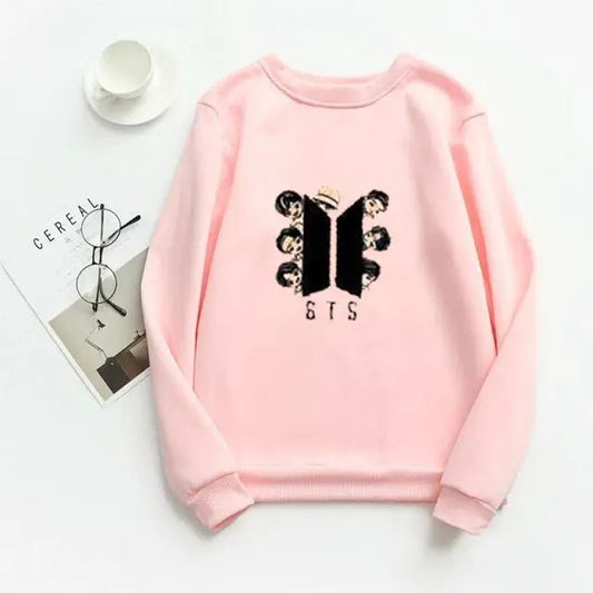 1 Pc Women's Stitched Fleece Printed Sweat Shirt