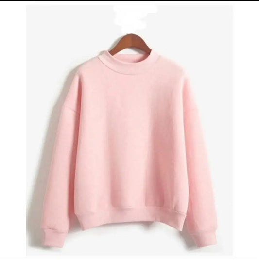 1 Pc Women's Stitched Fleece Printed Sweat Shirt