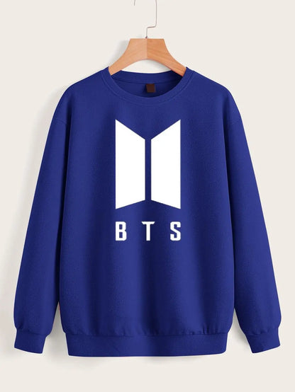 1 Pc Women's Stitched Fleece Printed Sweat Shirt