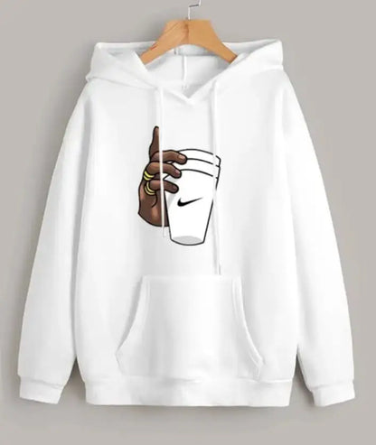 1 Pc Men's Fleece Printed Hoodie