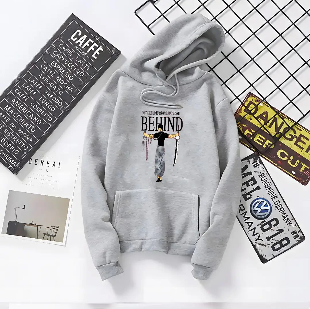 1 Pc Men's Fleece Printed Hoodie
