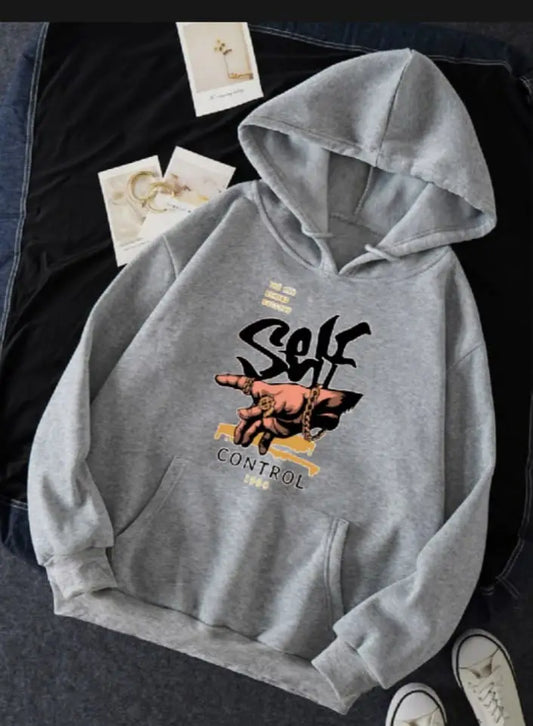 1 Pc Men's Fleece Printed Hoodie