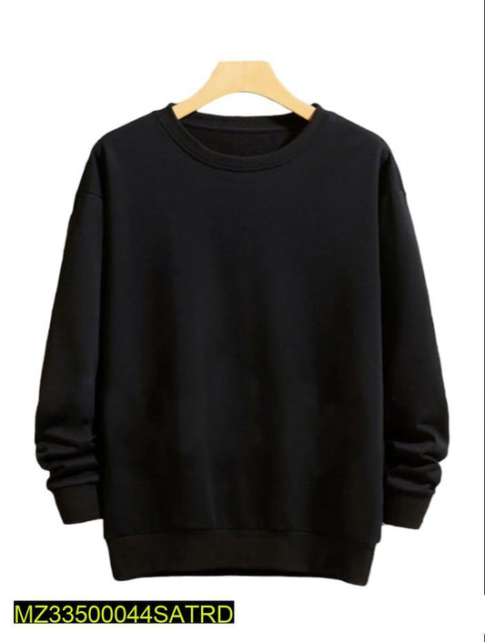 Men's Winter Fleece Sweatshirt Plain Collar Fit