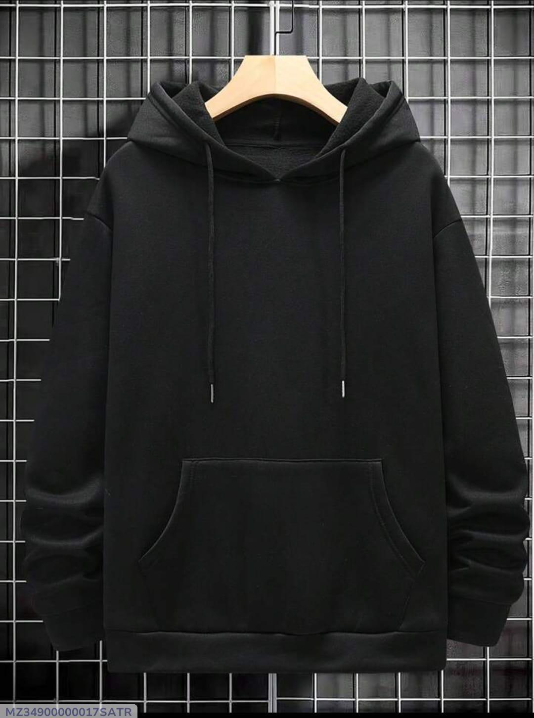 Men's Black Fleece Hoodie Small to XL