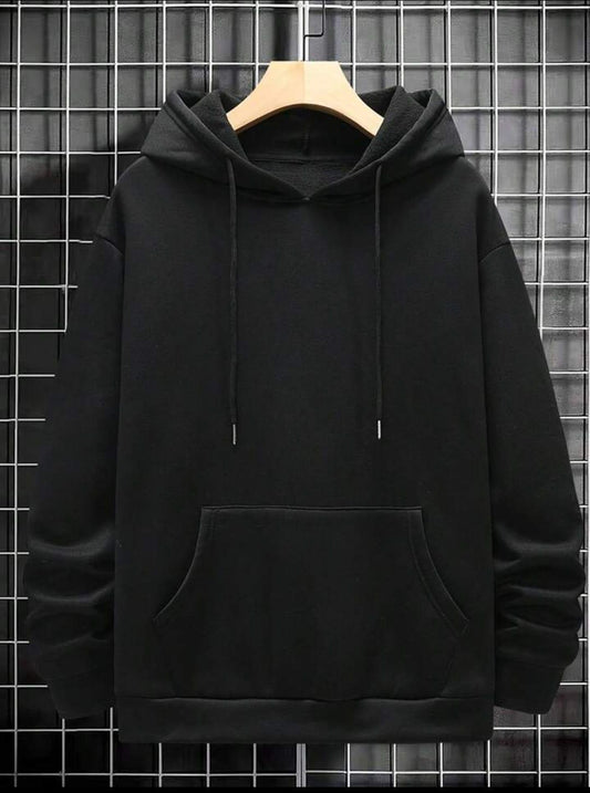 Men's Black Fleece Hoodie Small to XL
