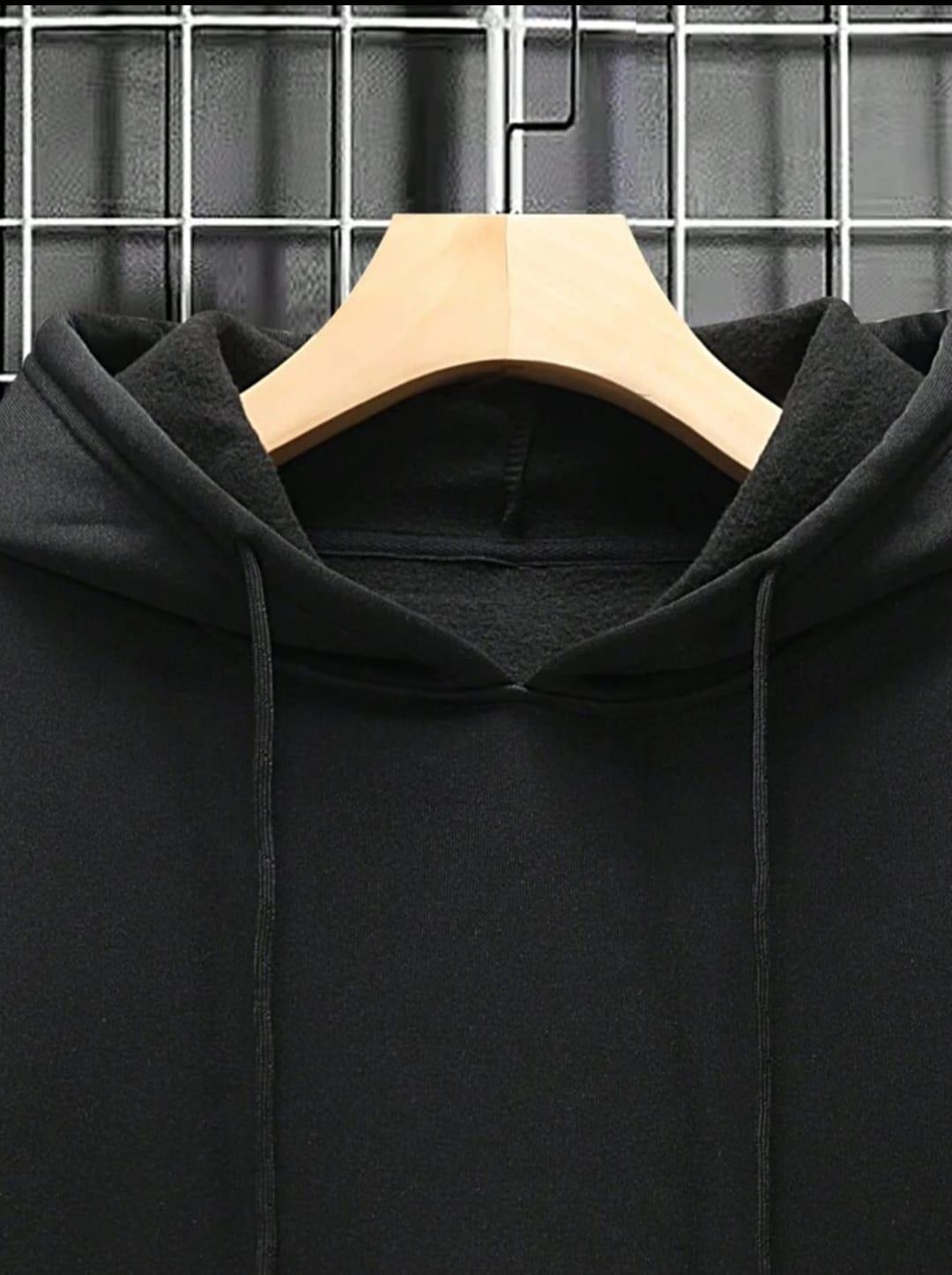 Men's Black Fleece Hoodie Small to XL