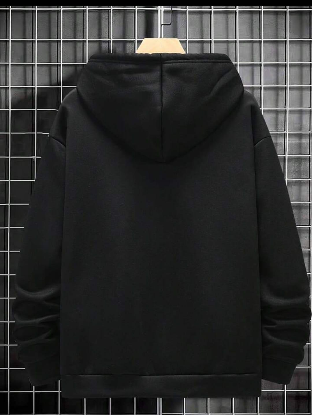 Men's Black Fleece Hoodie Small to XL