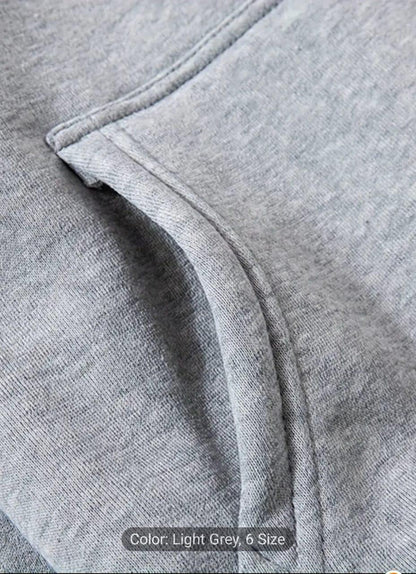 Grey Cotton Hoodie for Men Small to XL